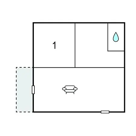 1 Bedroom Gorgeous In 东塞斯特里